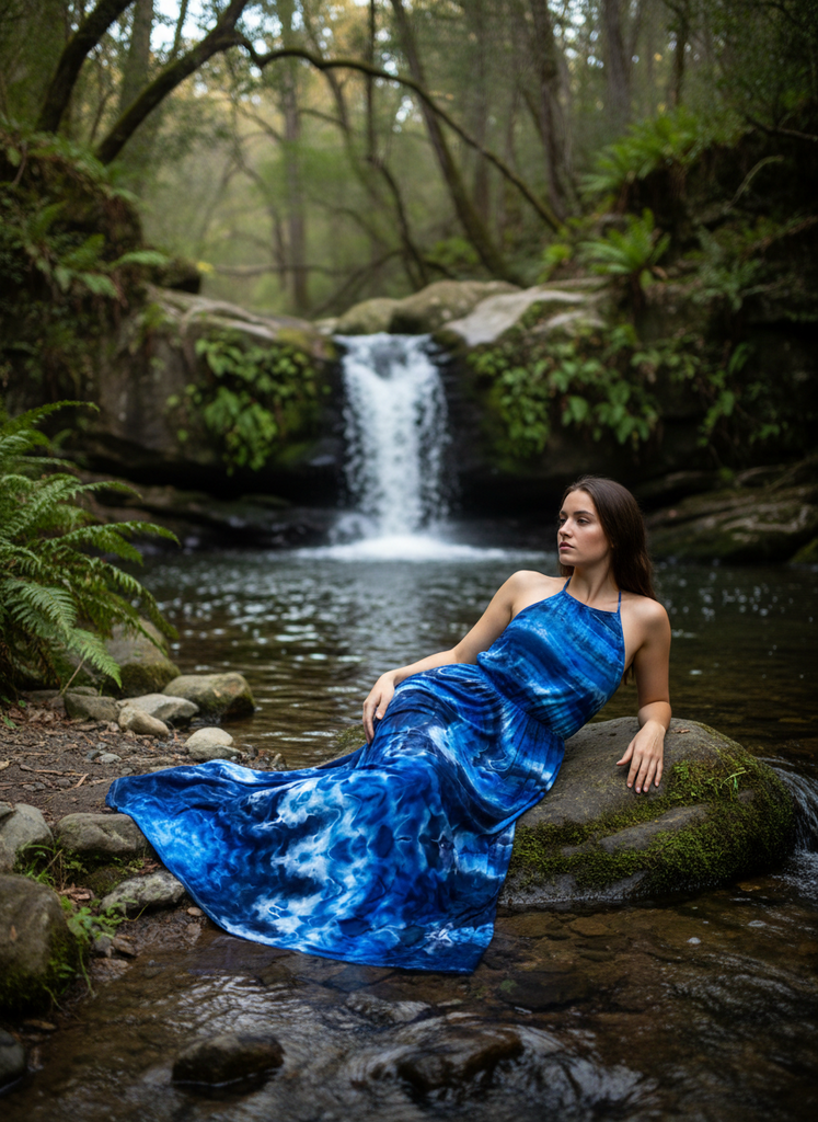 Rayon Maxi Dress Large