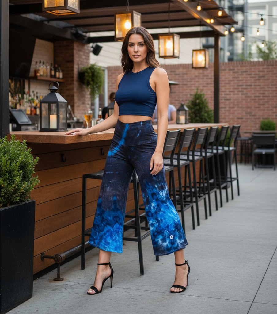 Rayon Palazzo Capris Small