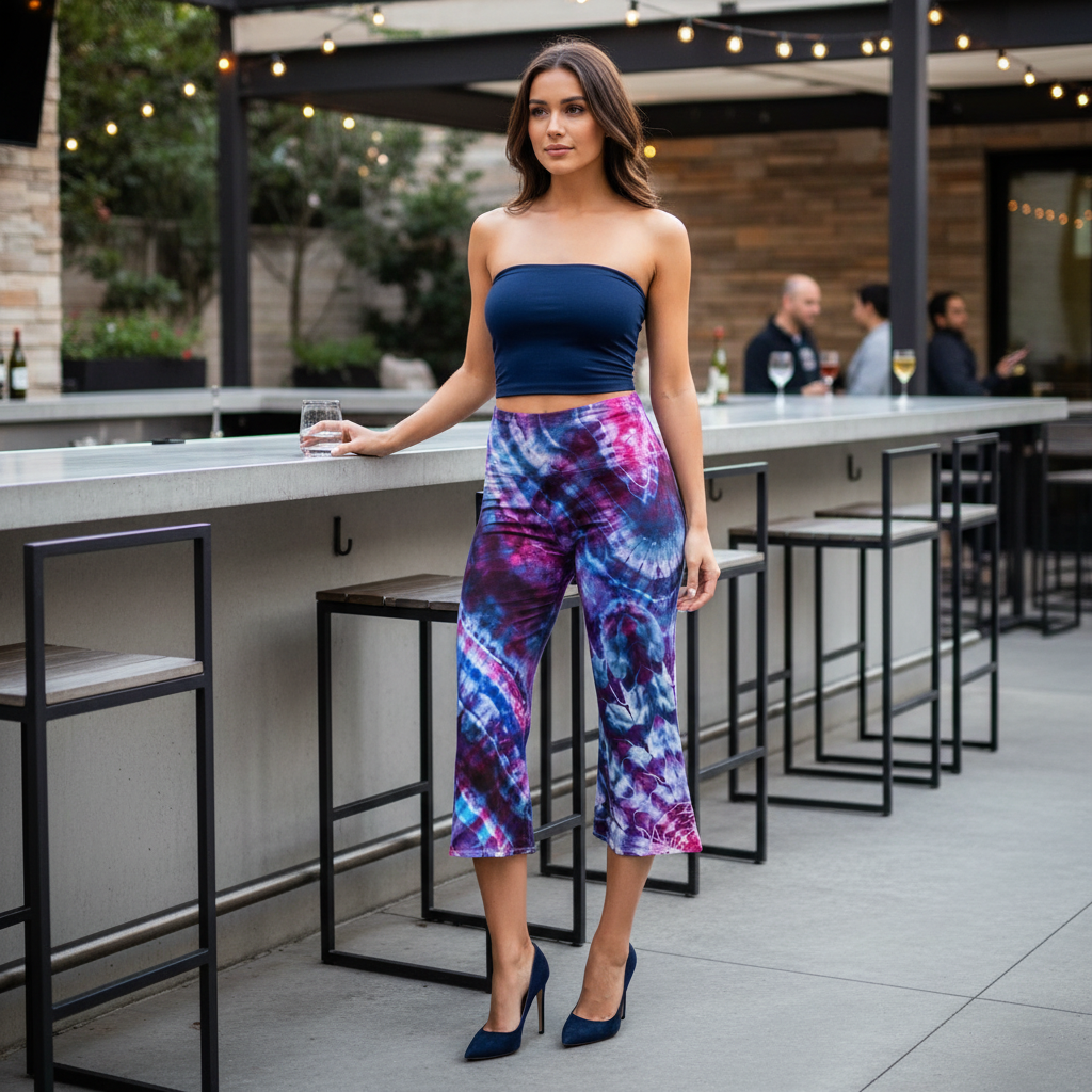 Rayon Palazzo Capris Small